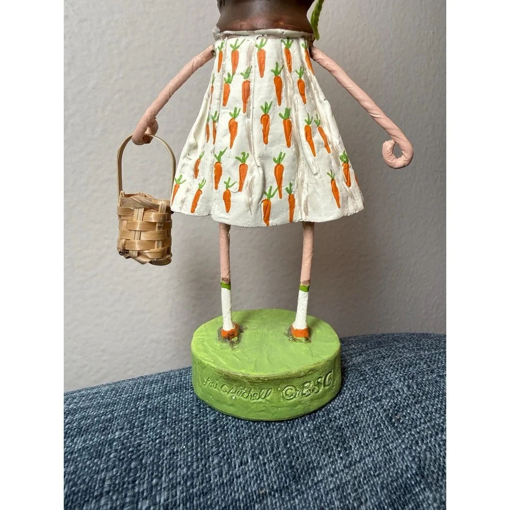 Chrissy Carrot Lori Mitchell ESC Trading Easter Girl Figurine Basket Retired HTF